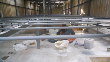 冷卻（què）塔積水盤維修